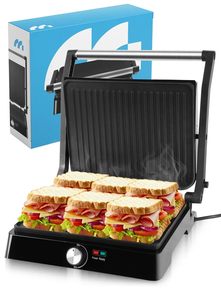 Toster Do Kanapek Panini Rozkładany Mocny 2200w MalTec SM3000W z Polski za $27.36 / ~98zł