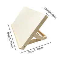 Foldable Tabletop Easel Lightweight Portable Wood Drawing Easel Art Supply Adjustable Sketching Painting Board Students Artist 2