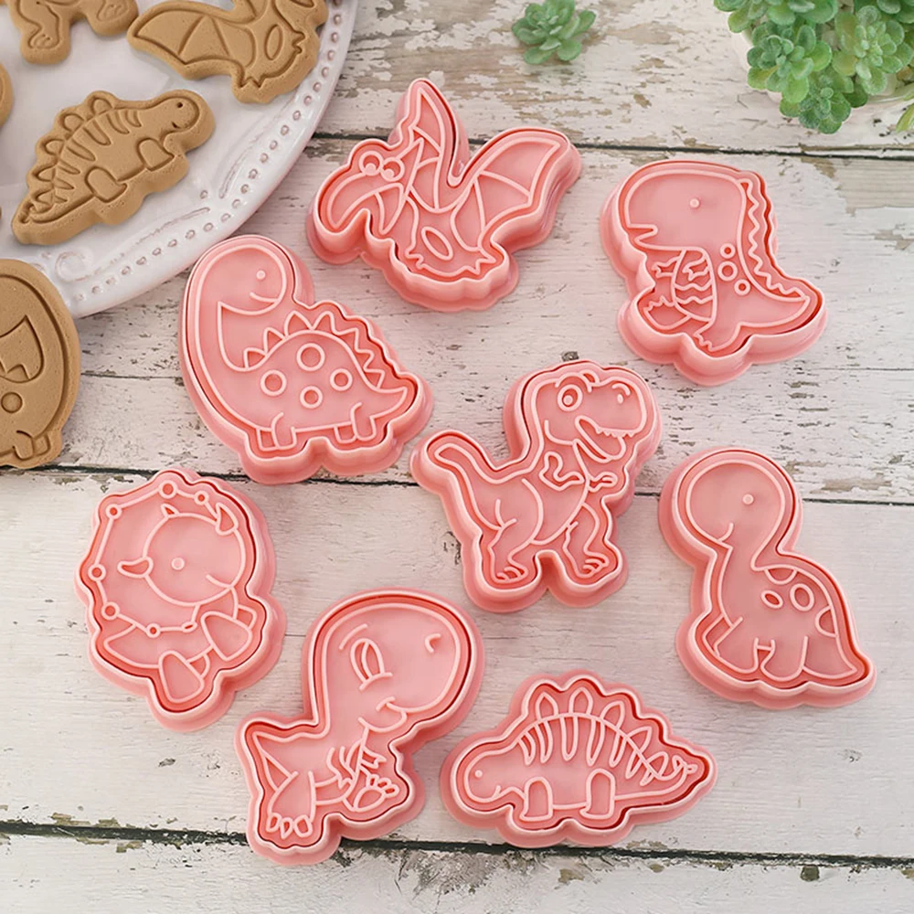 Jungle Safari Dierenvormen Set - 8 Stuks Dinosaurussen 03A