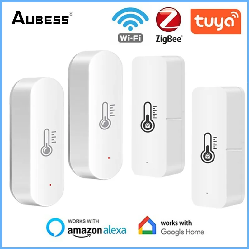 New Tuya ZigBee WIFI Temperature Humidity Sensor Indoor Outdoor