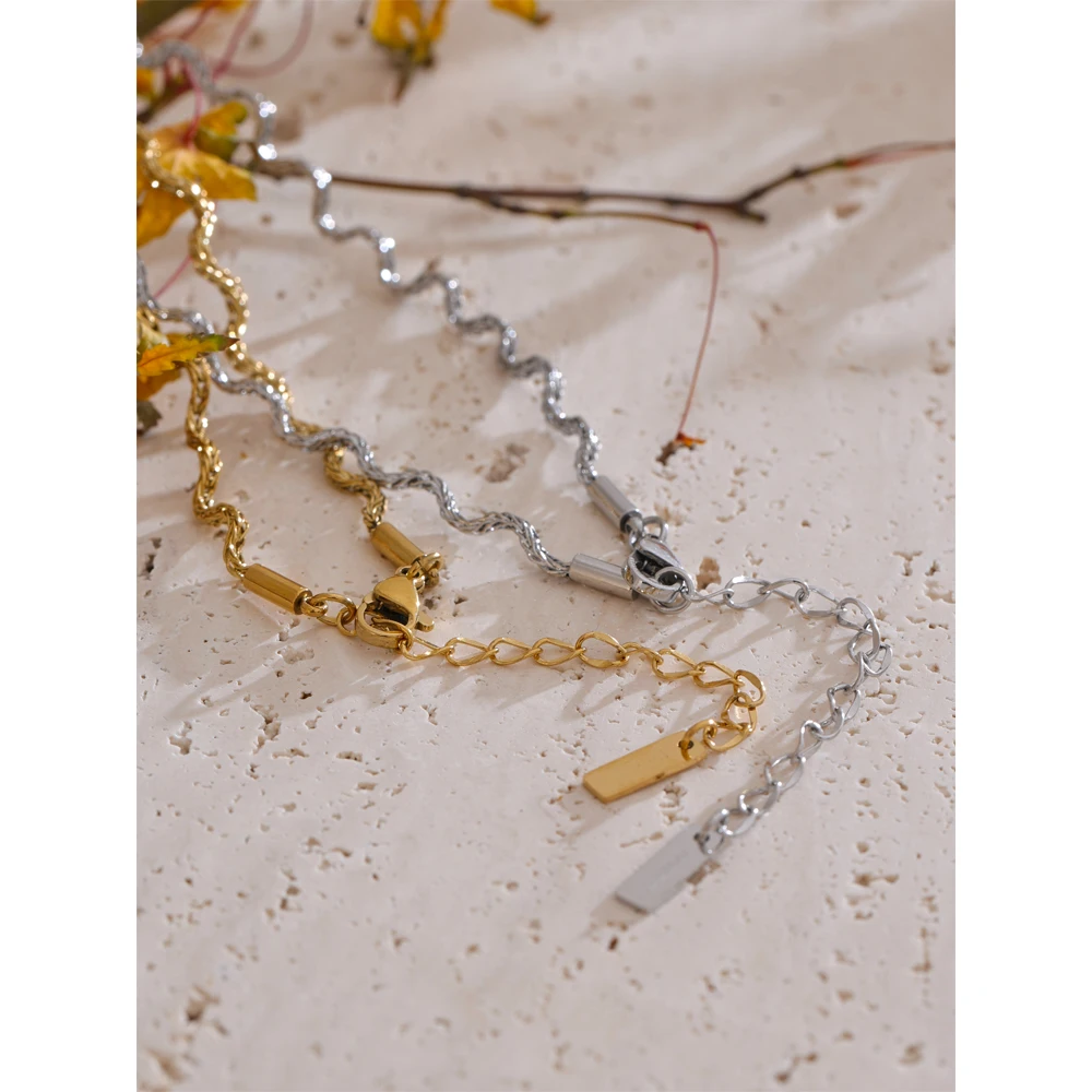 Yhpup Stainless Steel Necklace Waterproof