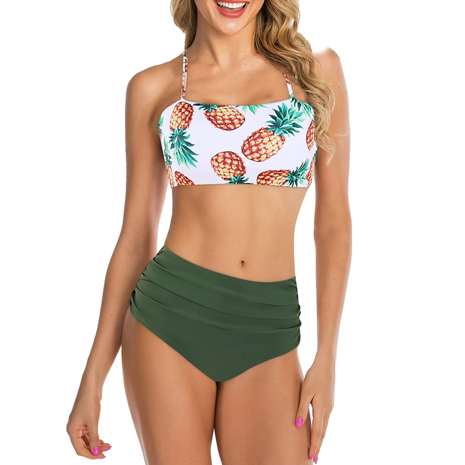 

Summer Women's Pineapple Print Swimsuit Fashion Swimsuit Beach Bikini