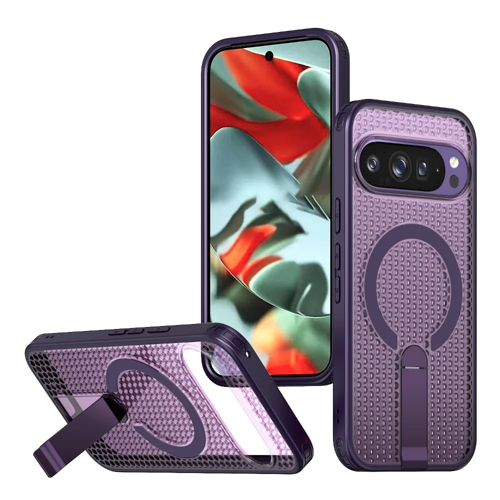 Magnetic Cooling Shockproof Phone Case with Mesh Ventilation and Wireless Charging Compatibility