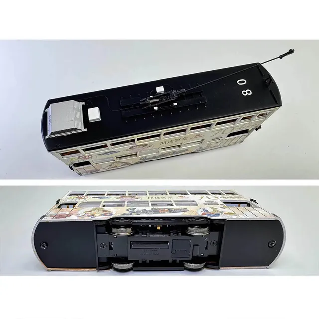 HO 1/87 Train Model BACHMANN Hong Kong Tram with Light Ding