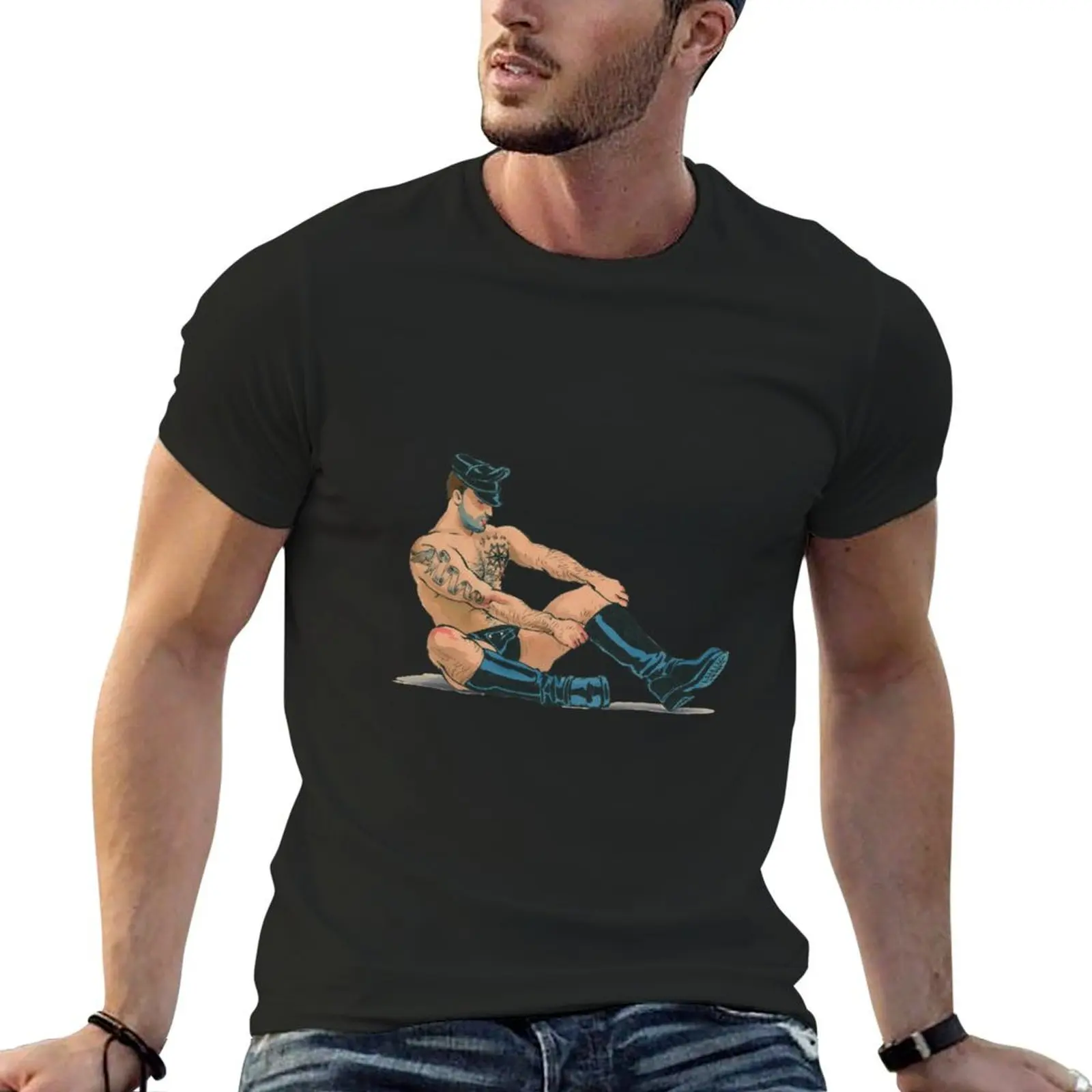 

Getting Ready T-shirt anime customizeds boys animal print men clothings