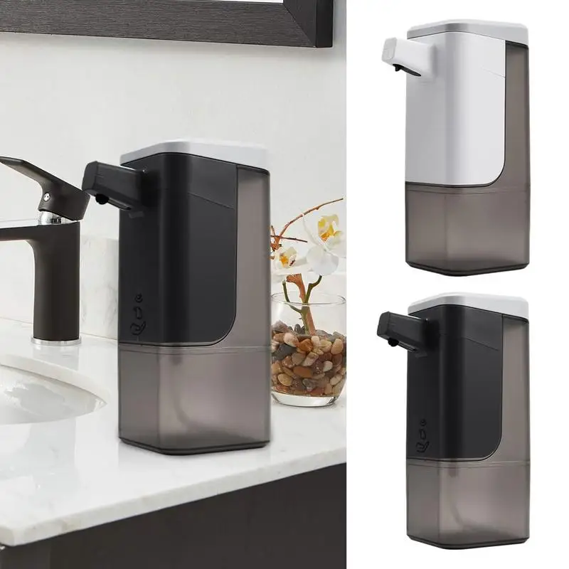 

600ml Automatic Soap Dispensers Bathroom Smart Touchless Hand Washer Wall Mount Self Adhesive Touchless LED Hand Soap Dispenser