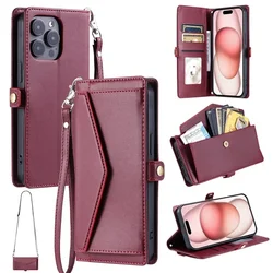 Deluxe Flip Leather Phone Wallet Case with Card Holder - Premium Protection and Stylish Design for G50 (Red)