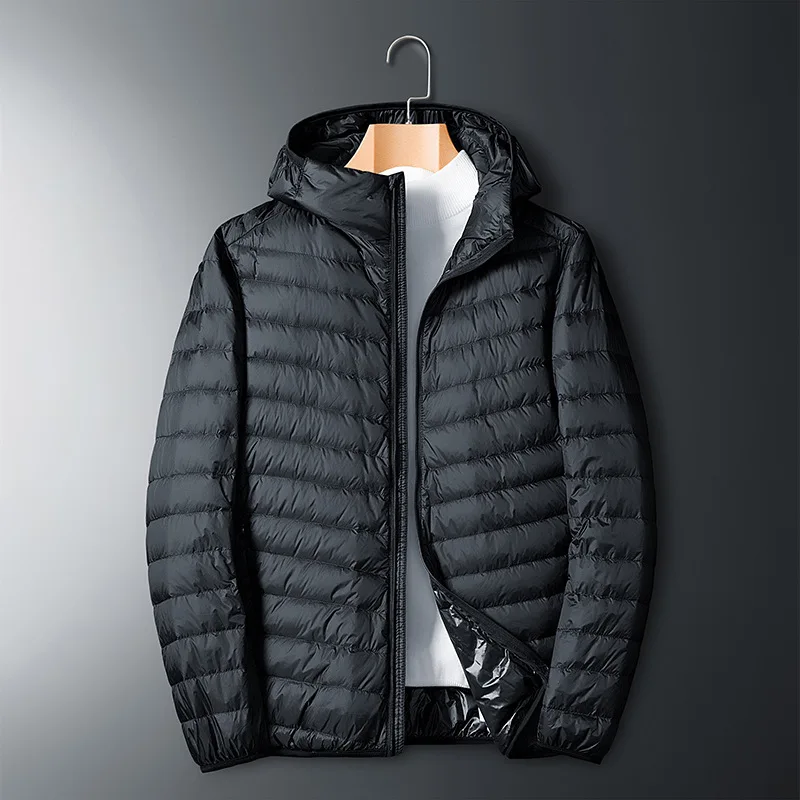 

LLET 2022 WINTER MENS SOILD WHITE DUCK DOWN COATS
