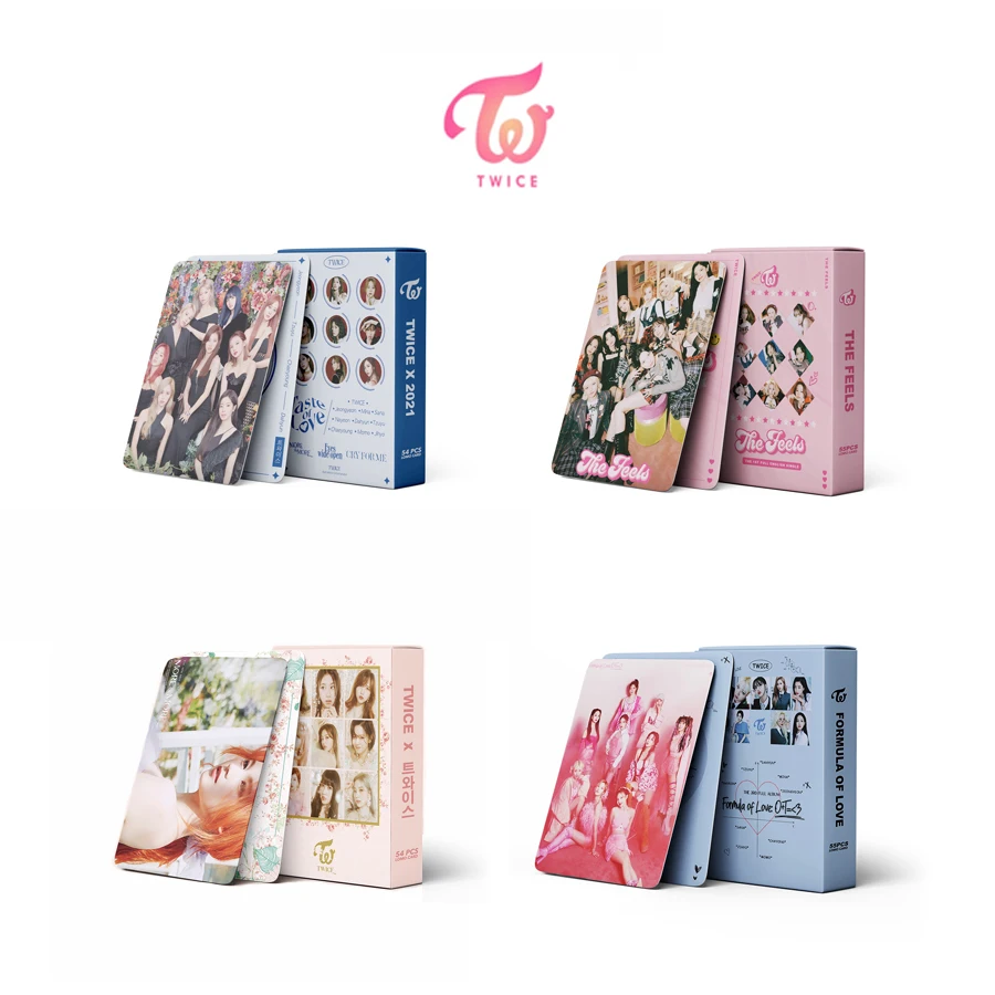 2022 NEW 54pcs/set TWICE Postcard Photo Lomo Cards New Album FORMULA OF LOVE THE FEELS TASTE Kpop Photocards | Канцтовары для офиса