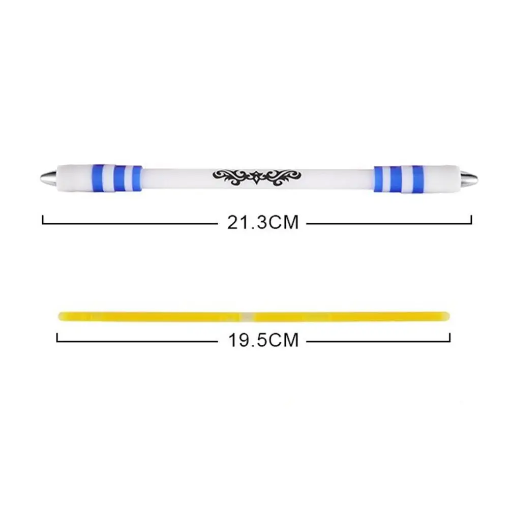 Elegante Set di filatura per penna fluorescente con penna a luce smerigliata (non può scrivere)