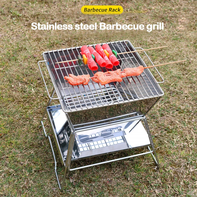 

Barbecue Grill Home Barbecue Outdoor Camping Charcoal BBQ Stove Grills Mesh Portable Smokeless Barbecue Grill Pan