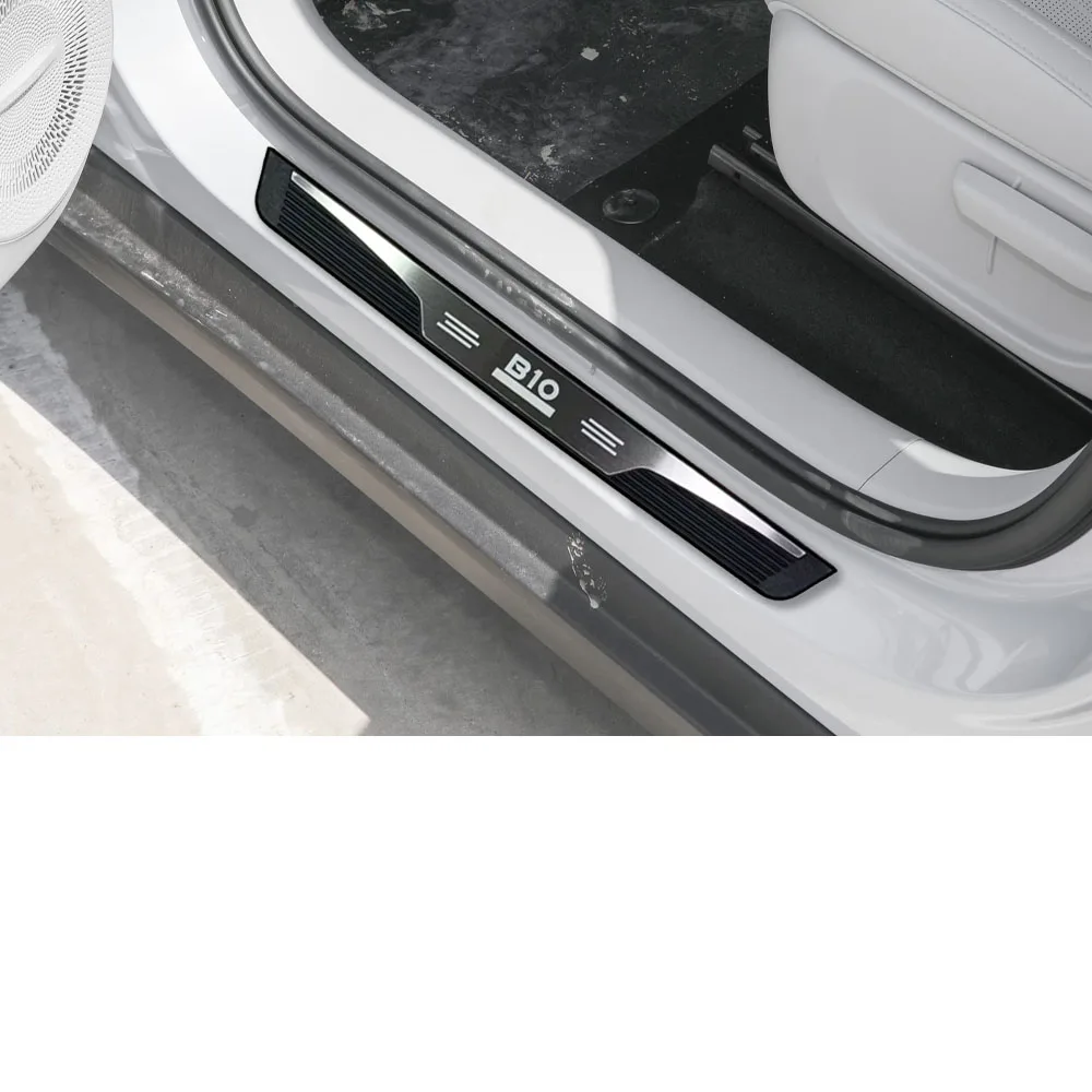 For Leapmotor B10 2025 2026 Car Door Sill Trim Protection Accessories Threshold Decorative Pedal External Styling Stickers 4