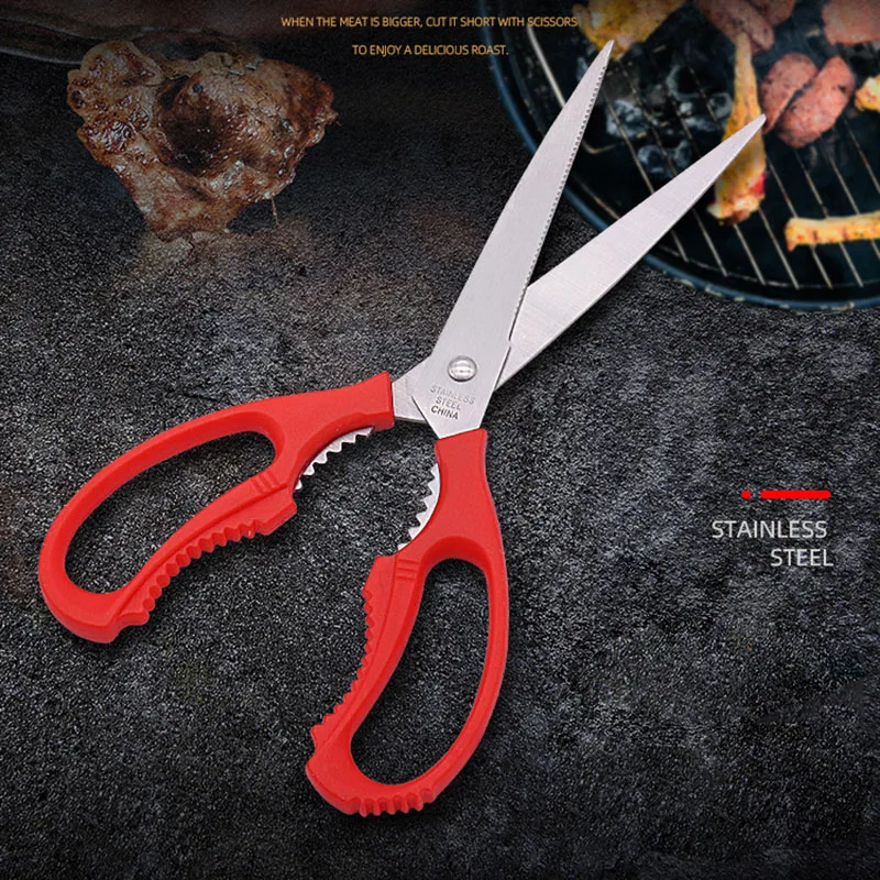 Stainless Steel Sharp Korean Barbecue BBQ Kitchen Scissors