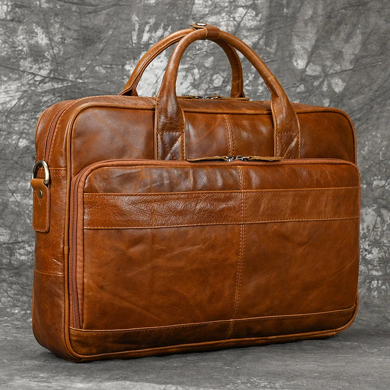 Laptop Bag 17 - Premium Leather (No. 1)