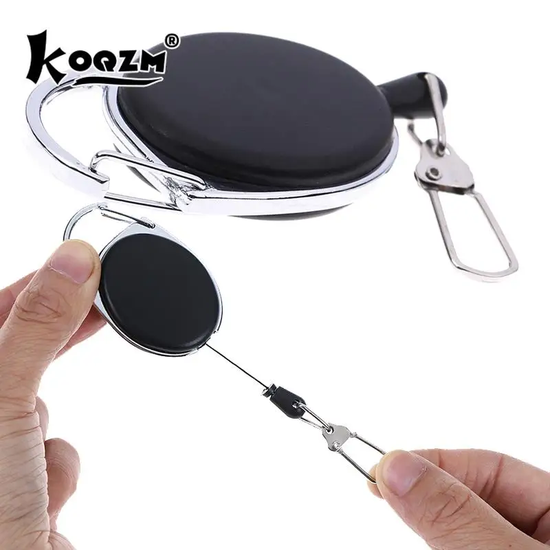 

Выдвижной металлический брелок для ключей, кольцо с зажимом для ремня, выдвижной держатель для удостоверения личности