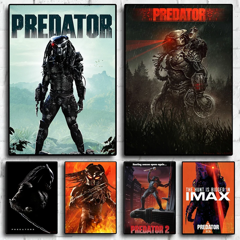 

The Predator Poster Retro Hot Classic Horror Movie Print Art Canvas Poster For Living Room Decor Home Wall Picture