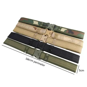 8 Color 120cm 2024 New Army Style Combat Belts Quick Release Tactical Belt Fashion Men Canvas Waistband Outdoor Waist Trainer 3