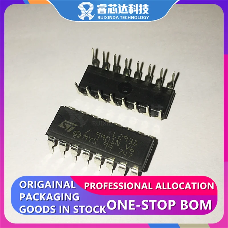 Rxdna L293D Dip16 L293 Driver Motore Bipolare Parallelo 16-Powerdip Ic Mtrdrv Biplr 4.5-36V Originale Originale Nuovo Originale In Magazzino