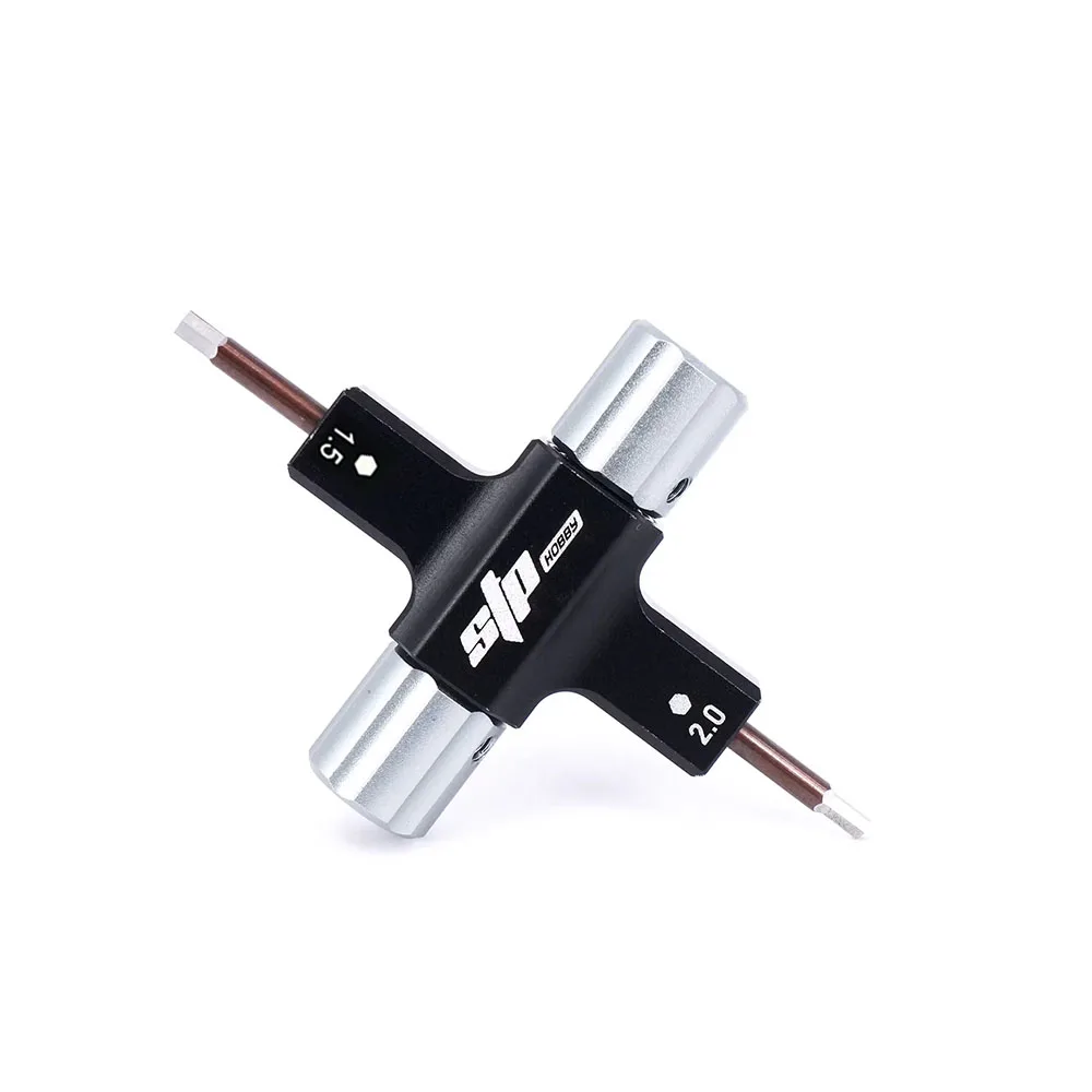RUSHFPV STP 4in1 프로펠러 도구 1.5mm 2.0mm 2.5mm 스크루드라이버 8mm 슬리브 RC 모델 FPV 드론용 다기능 렌치