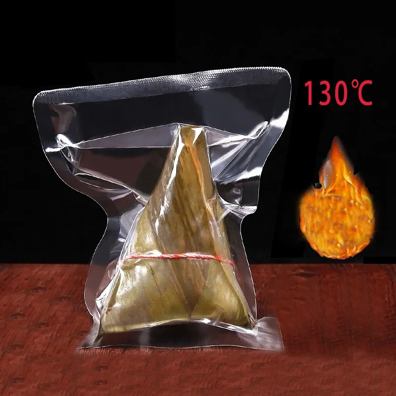 High Temperature Cooking Vacuum Clear Packaging Freezer Food Saver Bags Meat Snacks Storage Heat Sealing Plastic Package Pouchs 2