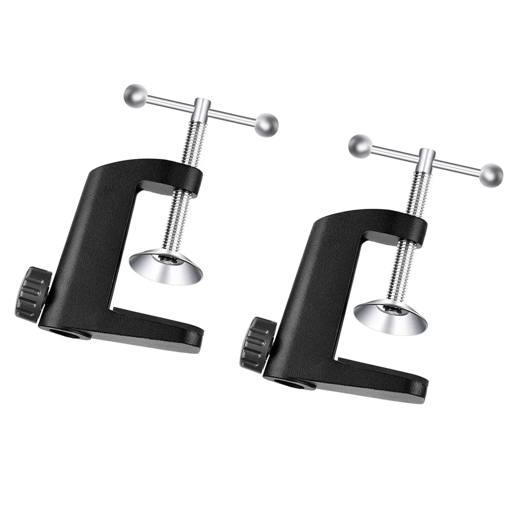 Shape Desk Table Mount Clamp Microphone Stand Scissor Arm Bracket Desktop Lamp Holder