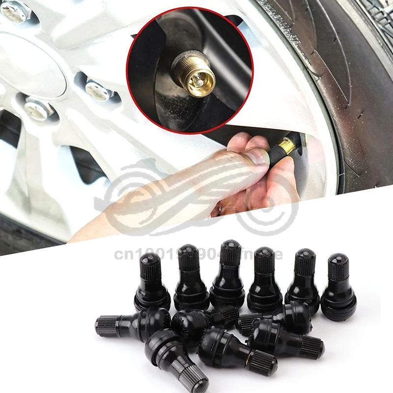 20 Pcs/lot Universal Valve Stems With Dust Caps Tyre Rubber Valves fit for ATV Go Kart Dirt Pit Bike UTV Wheel Snap-in Tire besportble 100pcs plastic dart shafts accessories stems plastic pole rod with standard 2ba screw thread