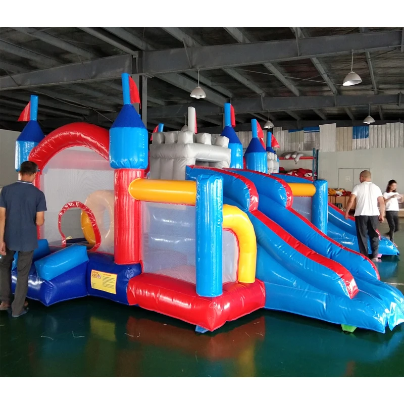 Trampolines inflables PVC personalizados de fábrica tobogán, castillo hinchable, puente, carrera de obstáculos|Parque infantil| - AliExpress