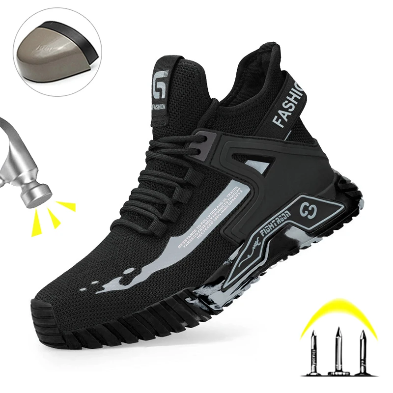 Steel Toe Anti-Smash Safety Work Shoes for Men: 2