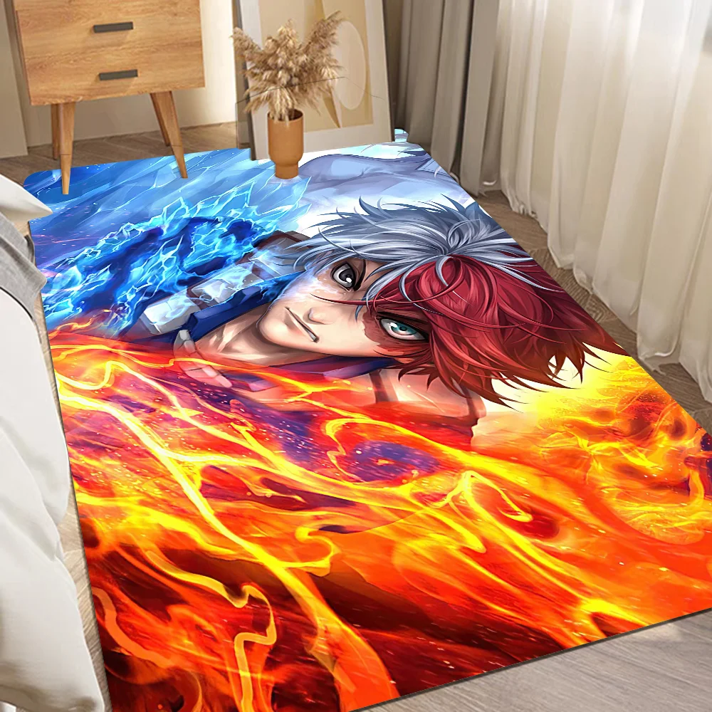 My Hero Academia Todoroki Shoto Bathroom Mat Anti-slip Absorb Water Long Strip Cushion Bedroon Mat Hotel Decor Mat 5