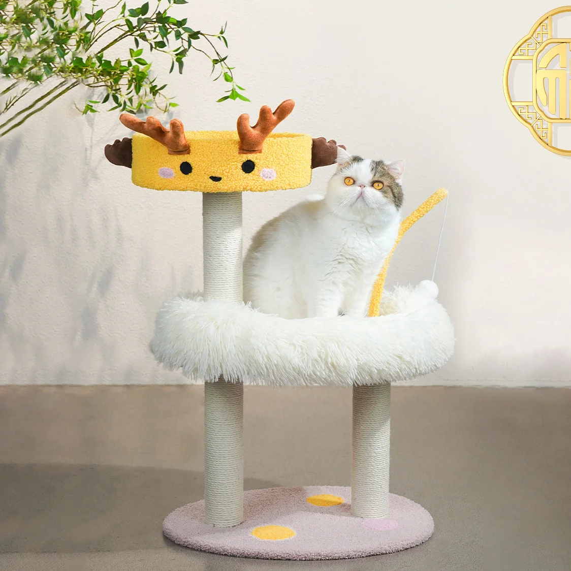 

Dragon Cat Tree Scrapers Mat Bed Cats Tower Scratcher Climbing Toys Pet Products Supplies Training Toy Furniture Trees & Towers