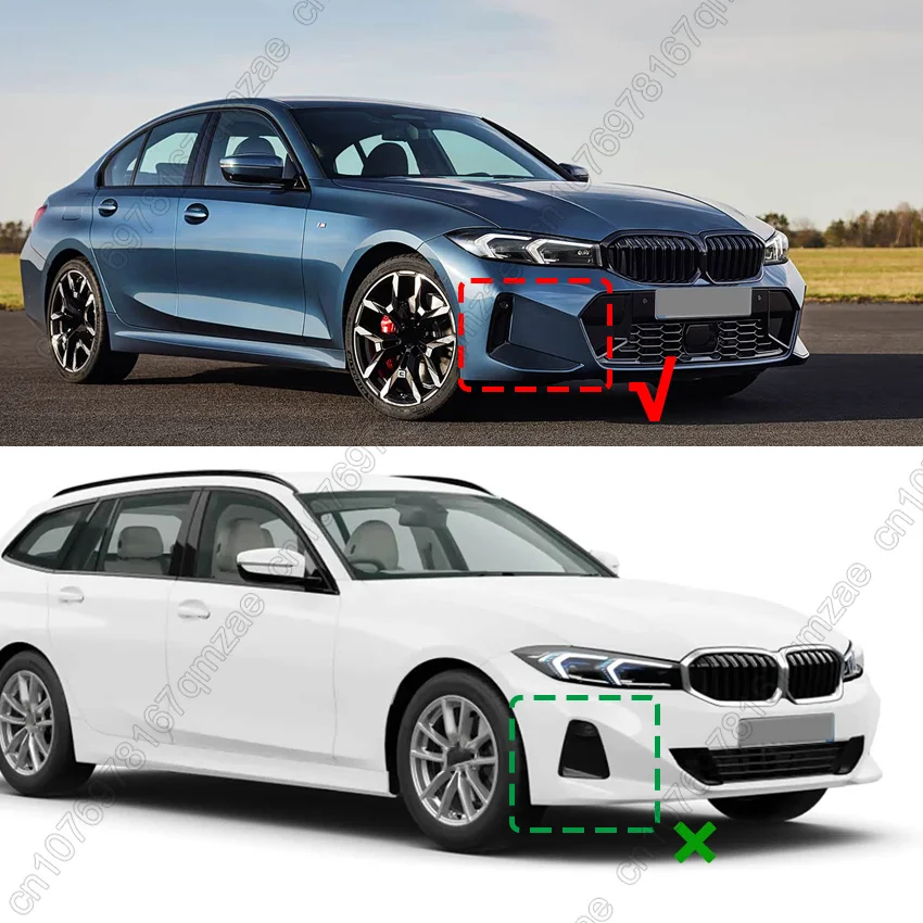 BMW 3 시리즈 G20 G21 LCI 330e 330i M340i 320i 2022-2026 튜닝용 글로스 블랙 자동차 프론트 범퍼 립 에어 스플리터 턱 바디 키트