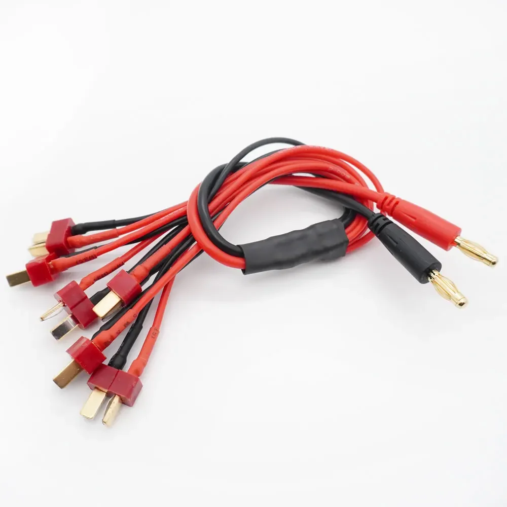 YSIDO – câble de charge en silicone JST/XT60/XT30/Tamiya/T/EC3/DC5.5, 30CM, avec prise banane de 4.0mm, pour batterie Lipo B6, modèle de voiture RC – Image 4