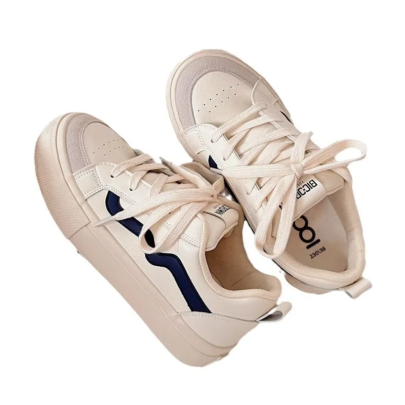 Pink Student Shoes Women's Original Spring New Bread Casual Shoes Versatile Ins Breathable Polyurethane Sport for Adults
