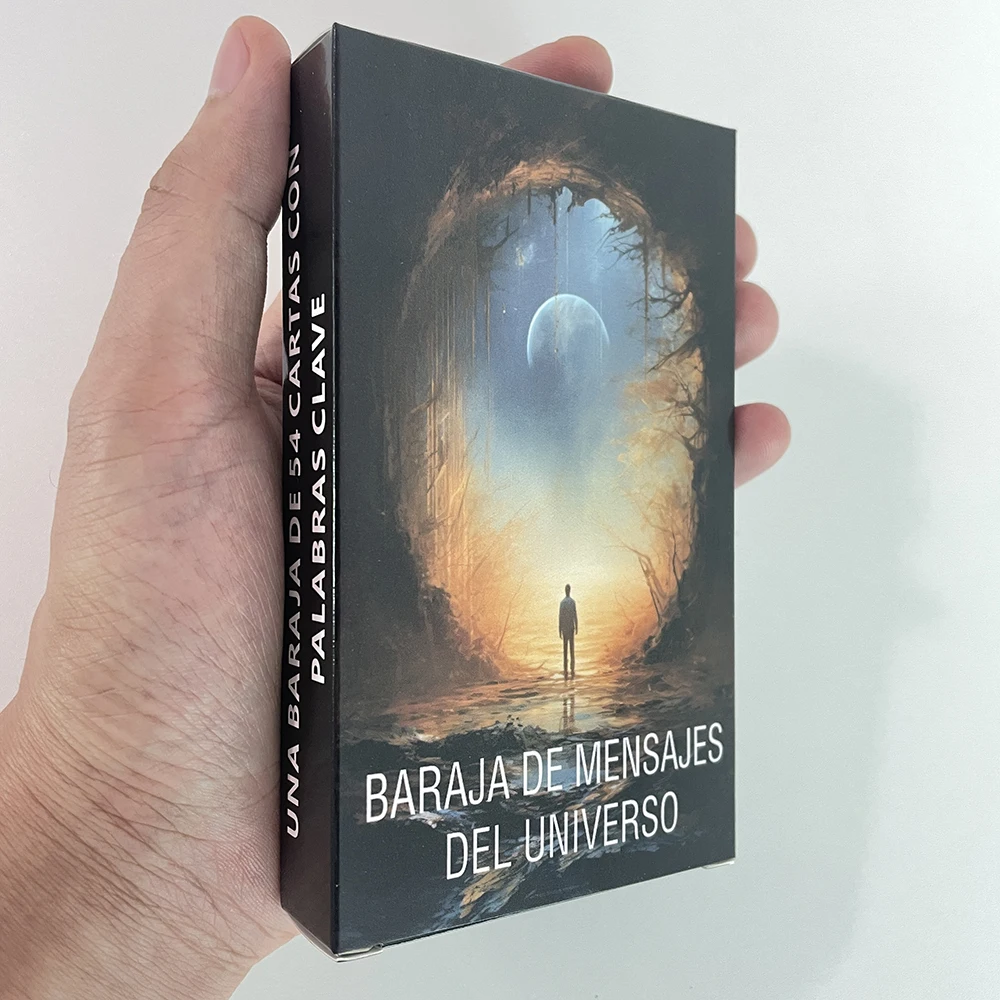 Spanish Tarot Deck, Universe Oracle Cards, Keywords Tarot, Spirit Messages Cards, for Beginners, Spanish Version Tarot, 12x7cm