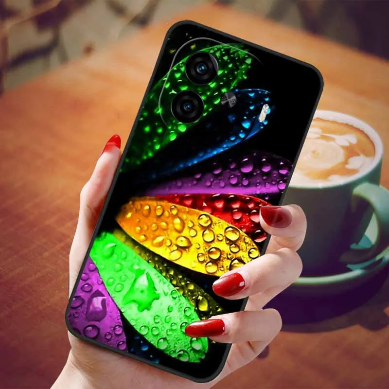 Soft Silicone Fashion Marble Shockproof Case - TPU Bumper Cover, 6.78
