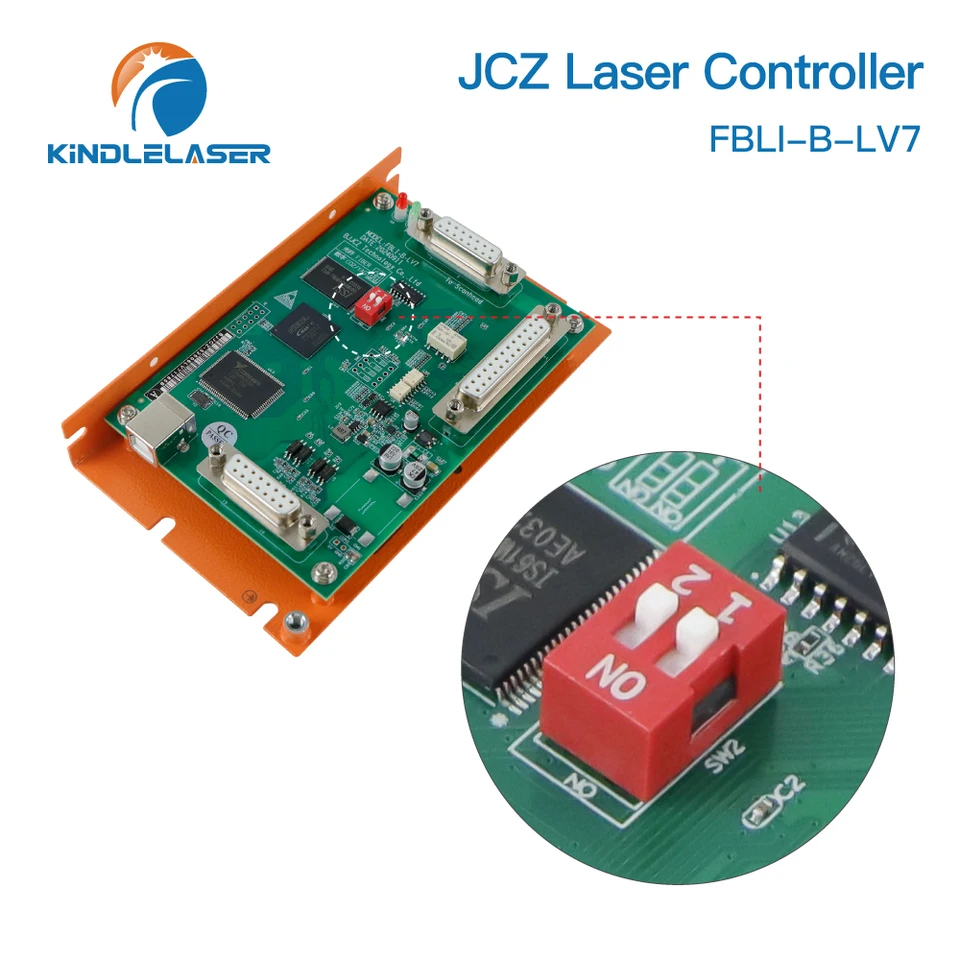 Kindlelaser BJJCZ Controller SZLI-B-LV4A and FBLI-B-LV7 Fiber CO2