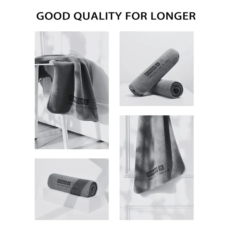 Microfiber Car Washing Towel 6/1PC High-end Auto Cleaning Drying Cloth Hemming Car Care Detailing Cloth Water Absorption Rag