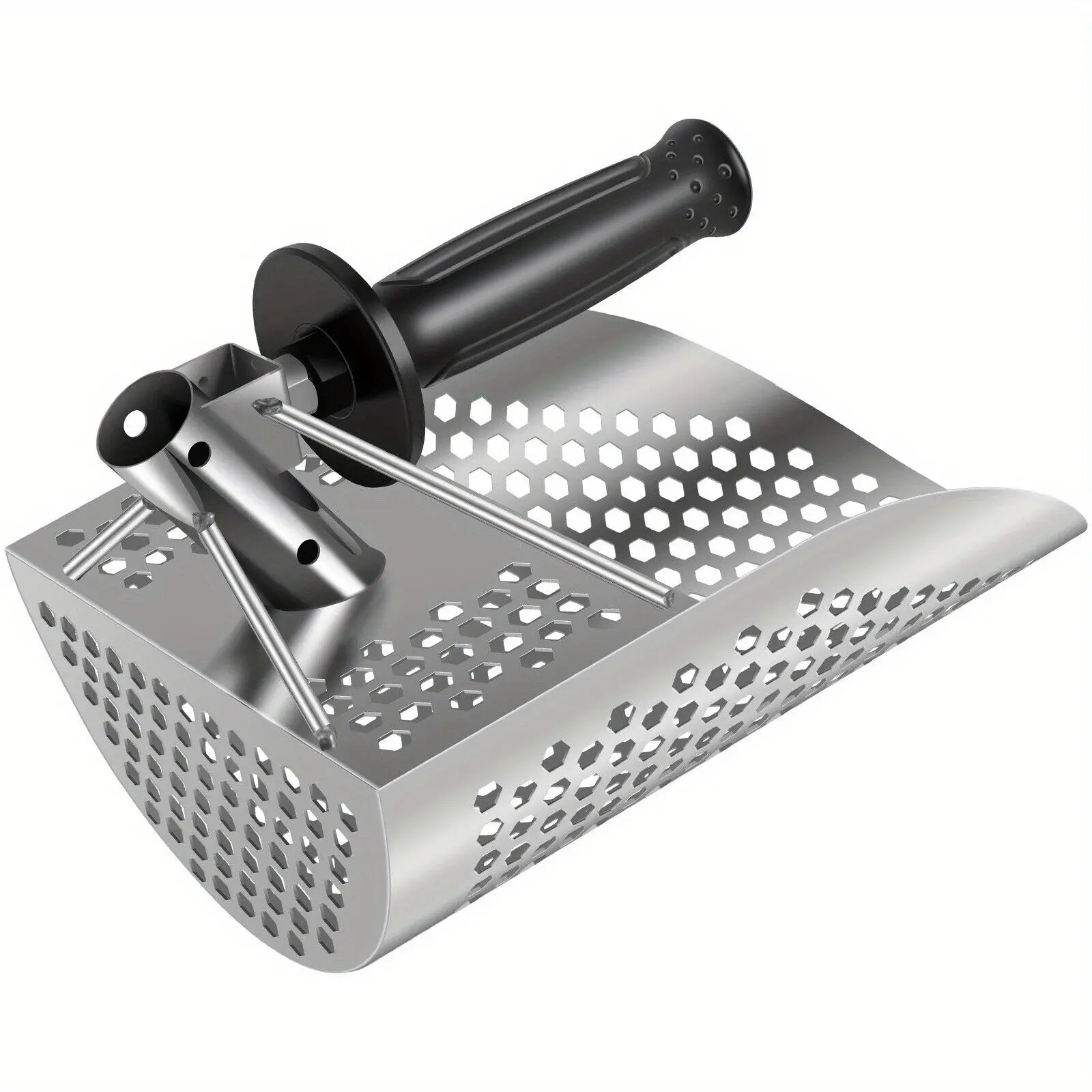Beach Sand Scoop Shovel Metal Detector Sand Scoops Treasure Detecting Metal Detector Hunting Stainless Steel Tool Hex 4