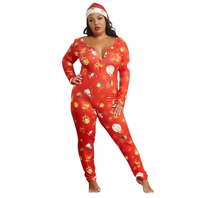 Christmas Onesie For Women Onesie Pajamas For Women Holiday Pajamas Cold Weather Christmas Adult