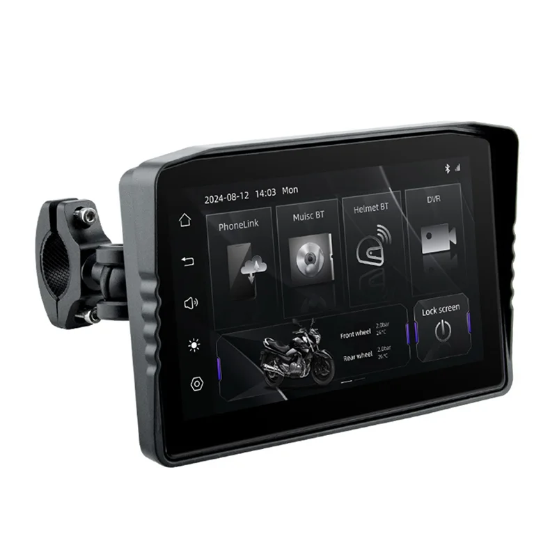 방수 6.25인치 오토바이 디스플레이 무선 Carplay 안드로이드 자동 휴대용 네비게이션 화면 이동식