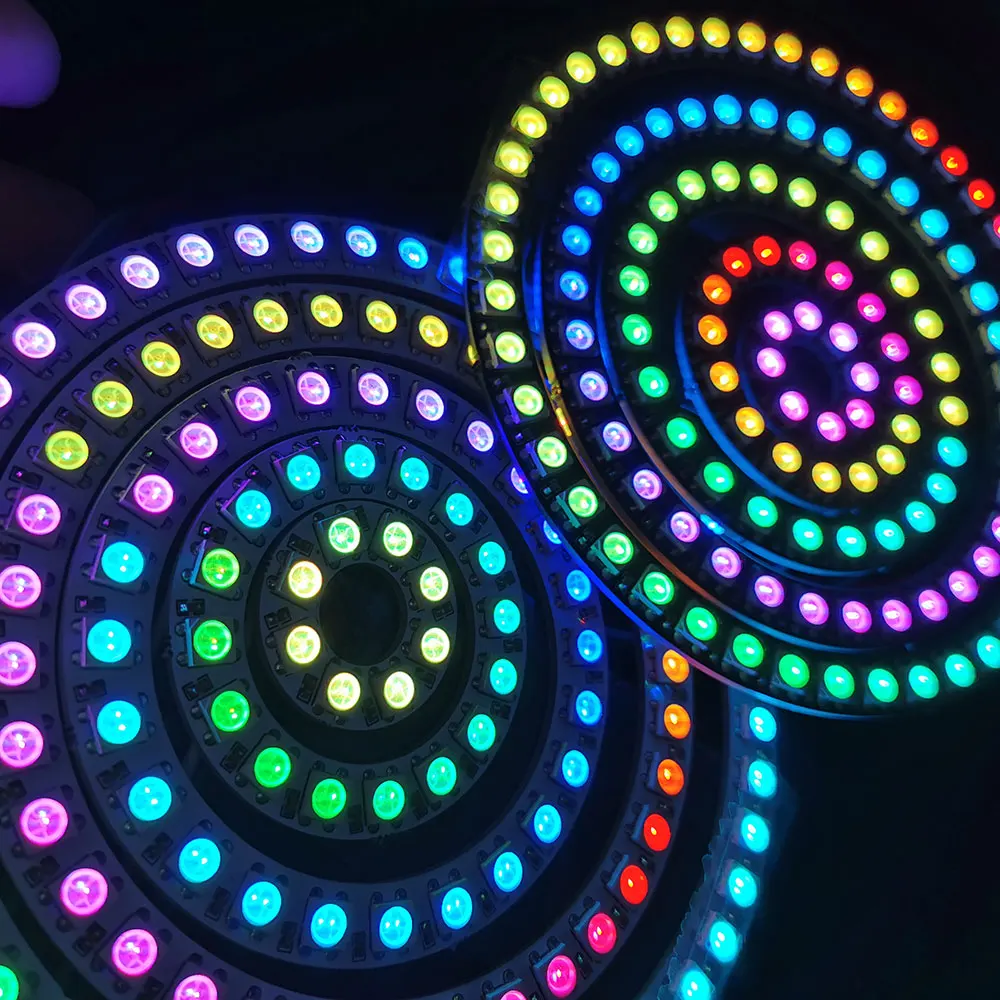Enhanced LED Ring Light - Individually Addressable RGBIC Circle Strip