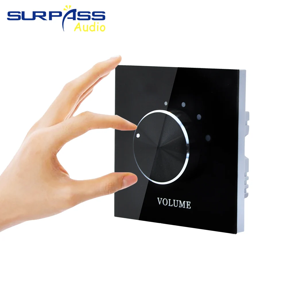 Acrílico Stereo Tuning Control para Alto-falante Resistência Fixa Controlador de Música Amplificador Home Deco Volume up Canais Ajuste - Image 5