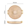 Round Storage Tray Home Living Room Coffee Table Tea Cup Storage Plate Acrylic Tray Aromatherapy Organizer Tray Home Decor 5