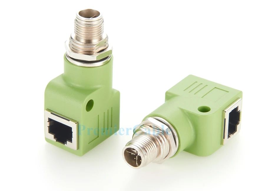 IP67 M12 8-Pin X-Code auf RJ45 Schottwand-Adapter, M12 Stecker auf RJ45 Cat6 Ethernet-Anschlussbuchse für Industriekameras – Detail 7