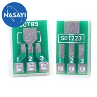 10pcs/lot SOT89 to DIP SOT223 to DIP adapter board 1.5mm pitch pin spacing SMD universal board
