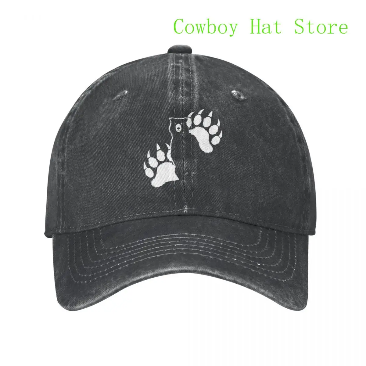 

Best Silhouette and Paws - Grizzly Bear Baseball Cap Golf Hat Horse Hat Beach Bag Hat Women Men'S
