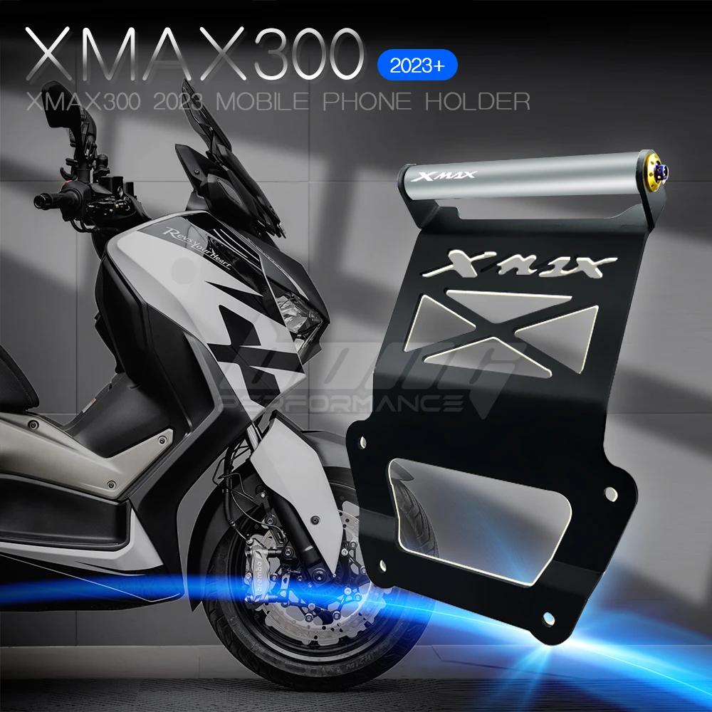 XMAX 300 2023 오토바이 내비게이션 거치대, 확장 로드 내비게이션 브래킷, YAMAHA X MAX 300 2023 휴대폰 거치대