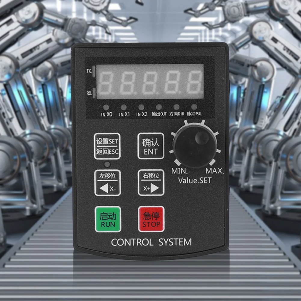 HF020 5자리 디스플레이 리미트 통신 모션 제어 보드 DC 12V-24V 서보 프리셋 제어 모듈 패널 시스템 키트(CNC용)