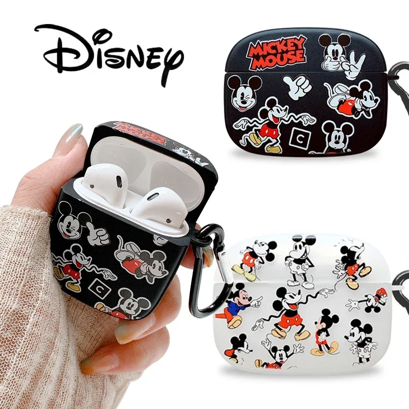 Disney Mickey Mouse Transparent Case for AirPods Pro Cartoon Soft
