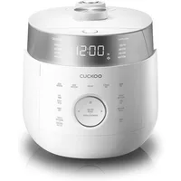 Induction Heating Twin Pressure Rice Cooker with Nonstick Inner Pot, 16 Menu Modes, 3 Voice Guide, Auto Clean (White) 1